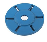 Angle Grinder Attachments, 6-Tooth Wood Router Steel Wood Carving Disc Angle Grinder Accessories Flat Blade Wood Carving Disc Steel 6-Teeth Milling Cutter Woodworking Tool Angle
