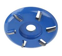 Angle Grinder Attachments, Wood Carving Disc Steel 6-Teeth Milling Cutter Woodworking Tool Angle Grinder Accessories Flat Blade Wood Carving Tools Angle Grinder Accessories