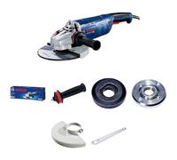 Angle Grinder Bosch GWS 24-230 P (2,400 watts, Extra Anti-Vibration Handle incl., Fixing Flange, Clamping nut, Protective Cover, Spanner, Cardboard)