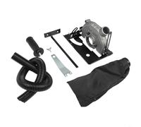 Angle Grinder Bracket Stand Adjustable Cutting Base 0-45° Tilt for 100-125mm Grinders, Metal & PP Construction, 0-40mm Depth Control, Power Tool Workshop Accessory