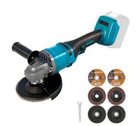 Angle Grinder Compatible with Makita 18 V Batteries, Battery Angle Grinder 125 mm, 1180 W Battery Flex Brushless Professional Grinder, 11800 rpm, for Cutting, Grinding and Polishing (without Battery)