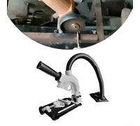 Angle Grinder Cutting Stand with 45 Degree Clamping Jig, Metal Cutting Saw Guide for 115mm-125mm Discs, Aluminum Alloy Holder Converts Grinder to Saw, 0-65mm Range,