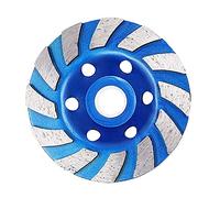 Angle Grinder Discs, 100mm Diamond Cutting Disc, 12 Segment Heavy Duty Turbo Row Diamond Cup Grinding Disc Wheel for Angle Grinder Polishing, Granite, Stone (Blue)