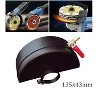 Angle Grinder Dust Cover 135x43mm with Copper Regulating Valve | Copper for Water Valve Attachment Wet Cutting Dust Shroud Concrete Stone Shield