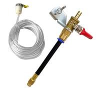 Angle Grinder Dust Remover Water Sprayer - Mister System | Brass & Aluminum | 5m Pvc Pipe & Quick Connect, Flexible Adjustable Nozzle Tube, Silica Dust Reduction, For Tile Concrete Marble Masonry Cutter