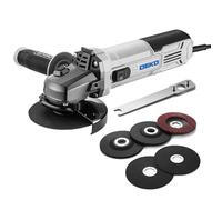 Angle Grinder Electric Power Tool: DEKOPRO 900W 115mm Hand Corded Angle Grinder Power Grinders Tools with Grinding and Cutting Wheel, Disc for Metal, Wood, Hard Case