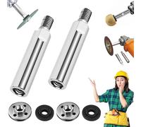 Angle Grinder Extension Rod, 2025 Upgrade M10 Thread Polishing Machine Adapter Lever, Angle Grinder Extension Shaft for 100 Type Angle Grinder/Polisher (2 PCS)