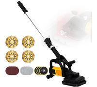 Angle Grinder for Concrete Floor Grinding - 3 Sanding Disc Types, 4 Grinding Heads, 6 Speed Settings for Stone and Concrete Surfaces