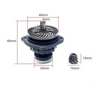 Angle Grinder Gear Assembly For BOSCH 6-100 (2-Pack), Metal Replacement Part For TWS6600/GWS6-100/FF03-100A Power-Tools, Unused OEM-Compatible Drive Gear Set (As Shown)