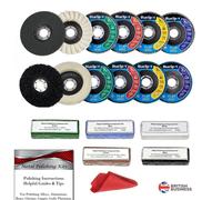 Angle Grinder Metal Polishing Grinding Sanding Kit Flap Discs Set 115mm 18pce