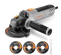 Angle Grinder Power Tool: DEKOPRO 115mm 900W Corded Electric Angle Grinder with 2 Grinding Discs 1 Cutting disc - for Cutting,Polishing and Grinding Short Handle