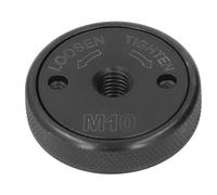 Angle Grinder Pressure Plate Quick Release Flange Nut M10 Thread High Strength Alloy Steel Self Locking Attachment Accessories Black for Diamond Cutting Wheels Grinding Discs