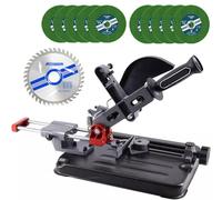 Angle Grinder Stand, Adjustable 45° for Wood and Metal Cutting, Durable Aluminum Alloy Accessory