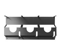 Angle Grinder Stand Carbon Steel Wall Mount Holder for Cutters | Rack With Hook Storage For 3 Grinders 8 Discs 3 Hooks Pegboard Or 16 Inch Studs Garage Workshop