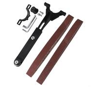 Angle Grinder to Belt Sander Adapter Conversion Kit for 100mm 125mm Angle Grinders with 6PCS Sanding Belts and Accessories for Woodworking