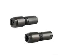 Angle Grinder to Straight Grinder Adapter Set High Carbon Steel Chuck for 100-Type Angle Grinder with M10 Thread 3mm and 6mm Collet Sizes 2 Pieces