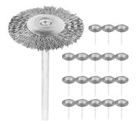 Angle Grinder Wire Brush 20/60PCS Wire Brass Wheel Brush for Rotary Tool Drill Bit Metal Polishing Deburring T Shape(20PCS Product 4)