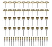 Angle Grinder Wire Brush 20/60PCS Wire Brass Wheel Brush for Rotary Tool Drill Bit Metal Polishing Deburring T Shape(60PCS Product 1 A)