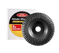 Angle Grinder Wood Carving Disc 100mm, Angle Grinder Attachments Working Tool Shaping Polishing Wheel with Arbor 16 mm