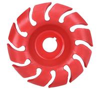Angle Grinder Wood Carving Disc Red Wheel 3.5in 12 Tooth Polishing Tool
