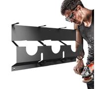 Angle Grinding Bracket - Carbon Steel Wall Bracket Forty Three by Eighteen by Two Five Centimeter, Metal Hanging Storage Design, Grinding Disc Hook Three