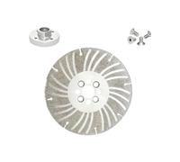 Angle Grinding Wheel - Electroplated Diamond - 4 1/2" /5"/6" PLUS+, High Strength Diamond Cutting Wheel Blade for Metal, Steel, Concrete, Stone, Tile, Wet/Dry Use (Grey, 11.5cm, 1.0, 1)