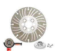 Angle Grinding Wheel - Electroplated Diamond - 4 1/2" /5"/6" Plus+, Turbo Thread Adapter Compatibility for Dry Or Wet Cutting of Various Substrates Multifunctionality & High Precision