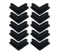 Angle Iron L Shaped Rubber Foot Pads Covers for Shelving 10 Pack