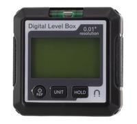 Angle Level Digital - 4x90° Data Inclinometer with Base for Woodworking Automotive Engineering Meter Electronic Range Abs Body 57x57x25 Mm Protractor Hold Function(F)