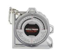 Angle Locator Slope Protractor Level Meter with 0-90 Degree Increments Portable Measuring Tool for Plumbing and Electrical Use Abs and Acrylic Construction 95X95X30Mm