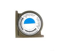 Angle Locator Slope Protractor Level with Magnetic Base and Clear Acrylic Lens, ABS Construction, 0-90° Quadrants, Pipe and Conduit Measuring Tool