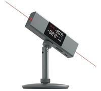 Angle Measure Laser Ruler - Multifunctional Device with Double-Sided LED Screen and Bracket for Woodworking, Building, Drilling, and Masonry