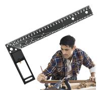 Angle Measure, Precise Combined Straightening & Scribing Tool, Protractor, for Carpenters, Engineers, Schools as well as for Work at Home and Home Office