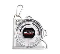 Angle Measuring Instrument Slope Meter with Gradient Silver ABS | This angle measuring instrument offers clear, precise slope readings at a glance with a magnetic base for easy use.