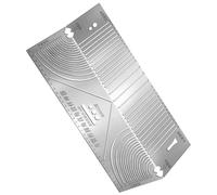 Angle Measuring Ruler - Adjustable Arc Template, Parallel Drawing Scale, Heavy Duty Metal Gauge, Multi-Angle Drawing Aid | Suitable for Carpentry Patterns, Furniture Design, Prot