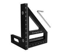 Angle Measuring Ruler - Measuring Ruler | Square Protractor For Aluminum Alloy Woodworking | Multi-Angle Miter Triangle Ruler | Design Tool