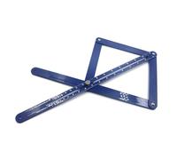 Angle Measuring Ruler Multi Functional Woodworking Diagonal Ruler, Edge Cutting and Decoration(380mm)
