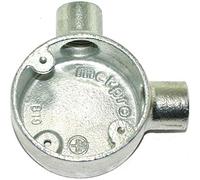 Angle Metal Conduit Box 20mm Galvanised (1)