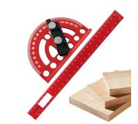 Angle Protractor, Aluminium Alloy Ruler, 0-180 Degree Gauge