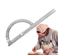 Angle Protractor - Stainless Steel Angle Gauge 180 Degree | Math Protractor, Ruler Finder Tool for Woodworking for Construction
