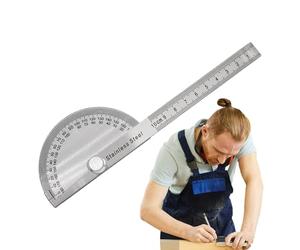 Angle Protractor,Stainless Steel Angle Ruler Finder - Ruler for Woodworking, Tools for Measuring Angles Craftsmen, Mathematical Protractor Measuring Angles