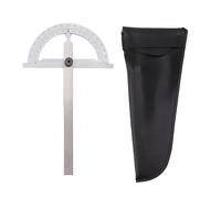 Angle Ruler Angle Gauge Angle Finder High Precise Scale Rotatable Flexible Fastening Protractor Universal Angle Measuring Tool for Woodworking Carpentry Construction Carbon Steel