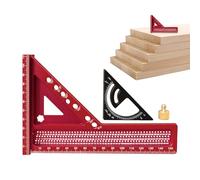 Angle Ruler - Ruler for Holes and Marking, Portable Precision Multi-Angle for Carpentry Marking and Technical Drawing Easy to Use