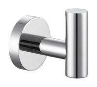 Angle Simple Bathroom Towel Hook Polished Chrome, SUS304 Stainless Steel Bah Towel Holder, Robe Hook for Wall