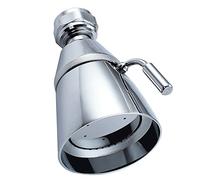 Angle Simple Brass 2-Inch High Pressure Adjustable Shower Spray Fixed Mount Wall Shower Head, Polished Chrome by Angle Simple