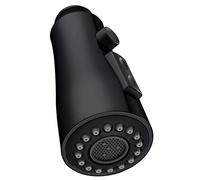 Angle Simple Kitchen Sink Sprayer, G 1/2 or 13/16 Inch Male Thread Connector, Tested to NSF/ANSI/CAN 61 & 372, Faucet Head Replacement, Stream Spray and Pause Mode, Matte Black