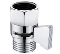 Angle Simple Shower Flow Water Valve, Brass Shut Off Valve for Hand Shower, RV Hose Flow Restrictor, Chrome
