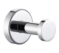 Angle Simple Single Bath Towel Hook, SUS304 Stainless Steel Round Coat Hook Wall Mounted, Robe Hanger for Kitchen Bathroom Polished Chrome