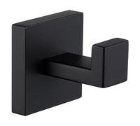 Angle Simple Towel Hook Matte Black, SUS 304 Stainless Steel Coat Robe Hook, Bathroom Hand Towel Hanger for Wall