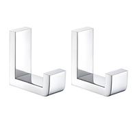 Angle Simple Towel Hook Polished Chrome 2 Pack, 304 Stainless Steel Robe Hook, Coat Hook for Bathroom